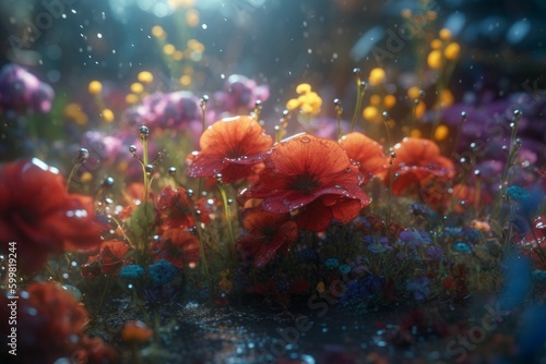Flowers surreal. Generate Ai