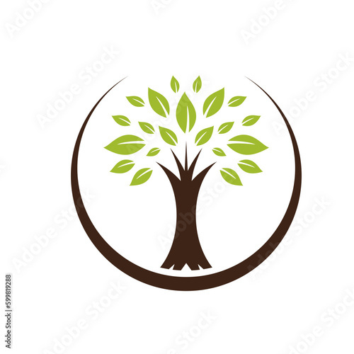 abstract tree vector logo