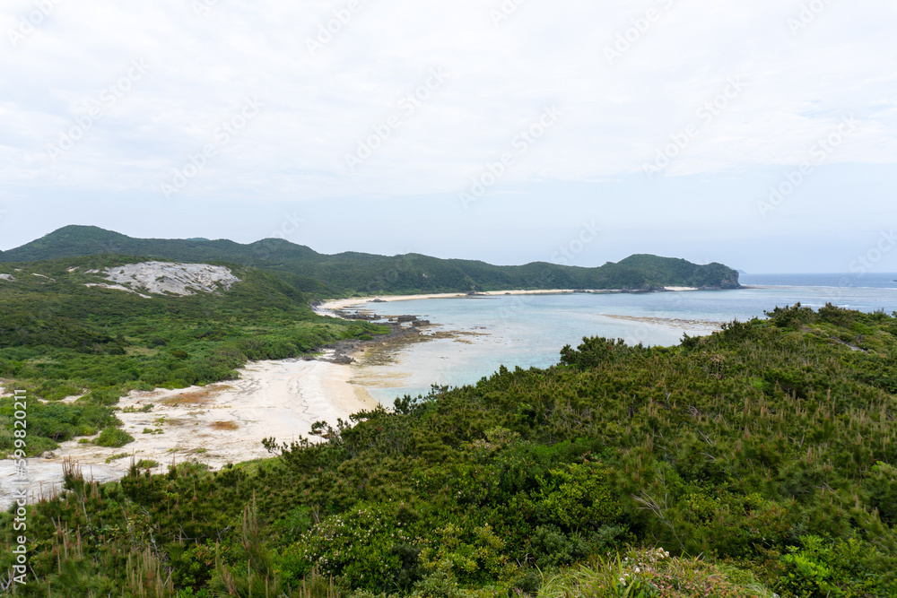 Aharen Cape in Tokashiki island, Okinawa, Japan