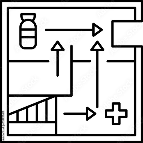 evacuation  icon