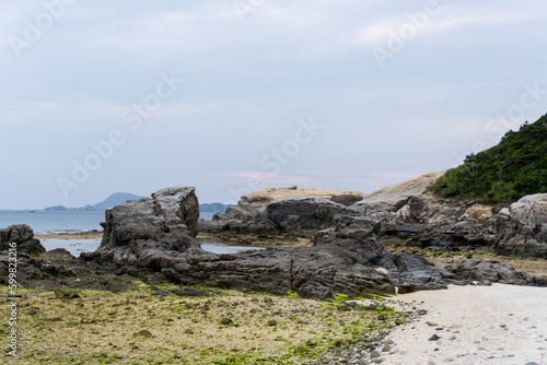 Aharen Cape in Tokashiki island, Okinawa, Japan