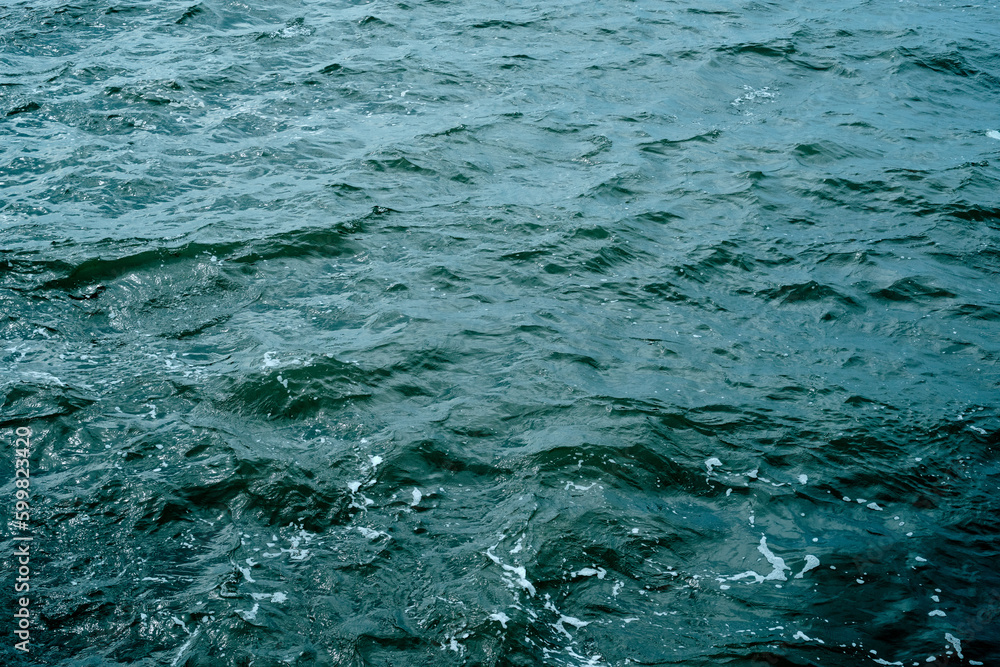 Obraz premium Blue sea waves texture