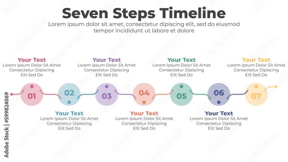 Modern timeline diagram and infographic template for business Modern timeline diagram and infographic template for business