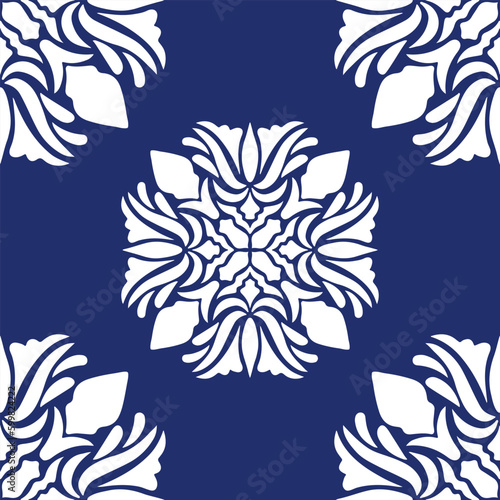 geometric cool abstract floral pattern