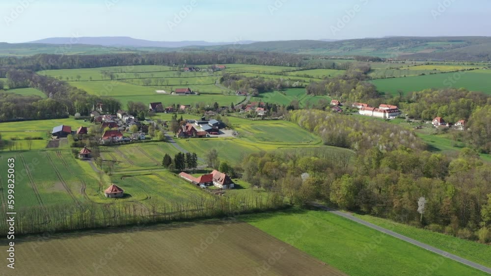 The village of Altefeld between the fields in North Hesse The village of Altefeld between the fields in North Hesse