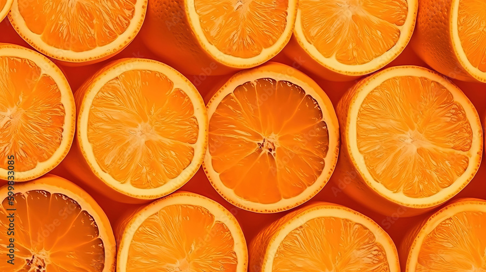 Close up orange fruit background. Generative AI. Close up orange fruit background. Generative AI.