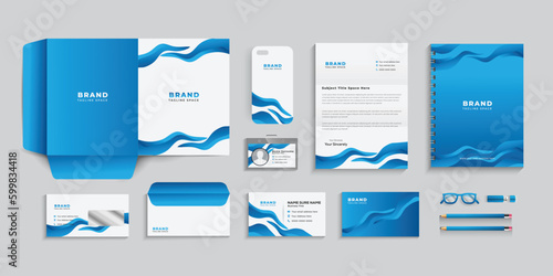 Modern Corporate identity template design.