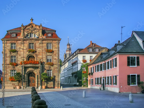Obraz na płótnie Square in Speyer, Germany w salonie