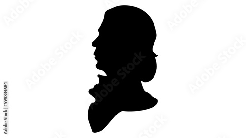 Robert Schumann silhouette