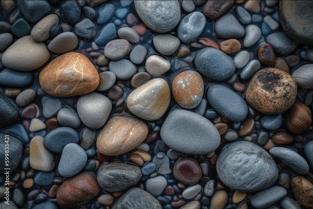 stones on the beach stones on the beach