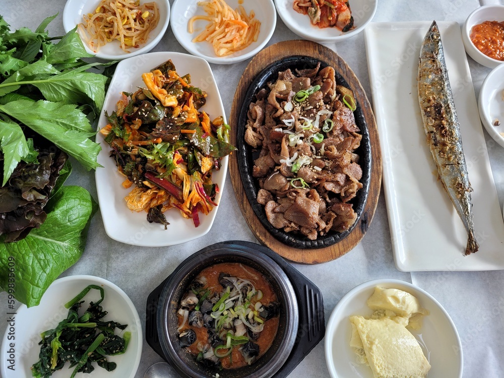 Korean traditional food, Sukiyaki and sardines