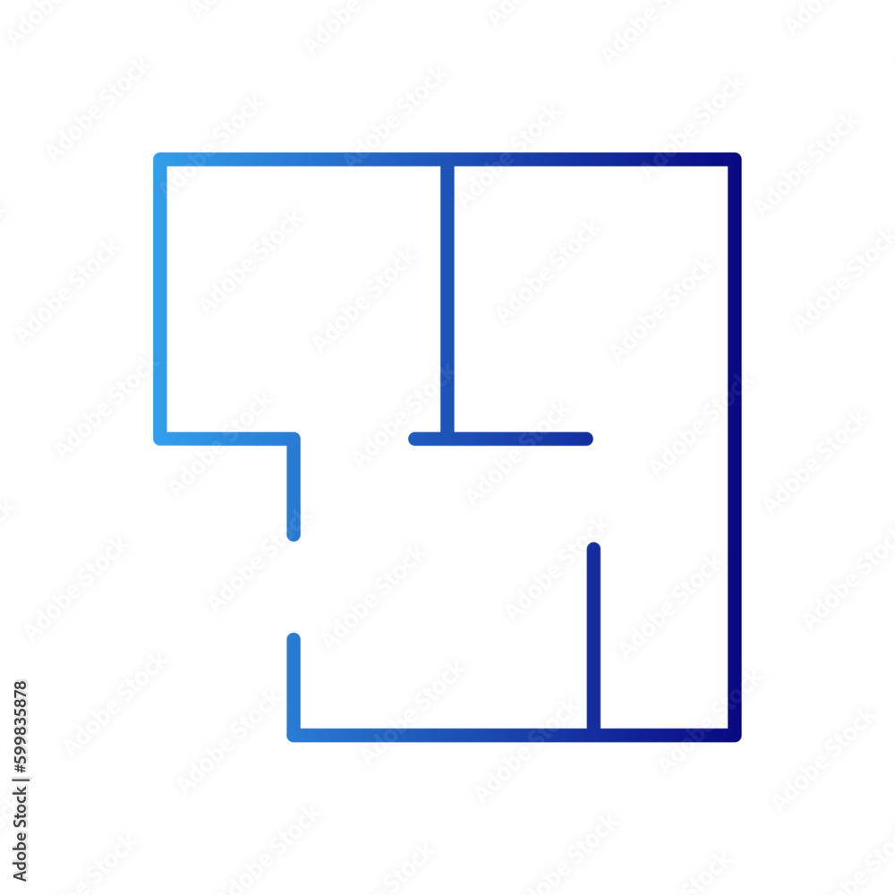 Influencer construction icon with blue gradient outline style. concept, business, construction, outline, influence, pull, sign. Vector illustration Influencer construction icon with blue gradient outline style. concept, business, construction, outline, influence, pull, sign. Vector illustration