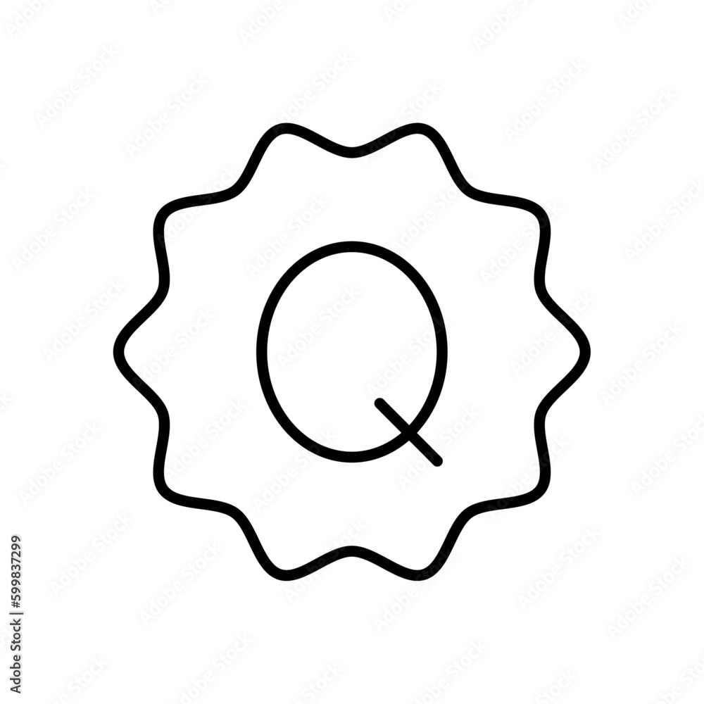 Quality shopping icon with black outline style. thin, design, certified, check, approve, set, label. Vector Illustration Quality shopping icon with black outline style. thin, design, certified, check, approve, set, label. Vector Illustration