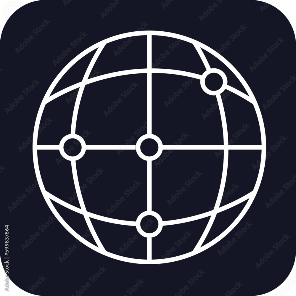 Global information Technology icon with black filled line outline style. stroke, lined, simple, europe, cartography, black, round. Vector Illustration Global information Technology icon with black filled line outline style. stroke, lined, simple, europe, cartography, black, round. Vector Illustration