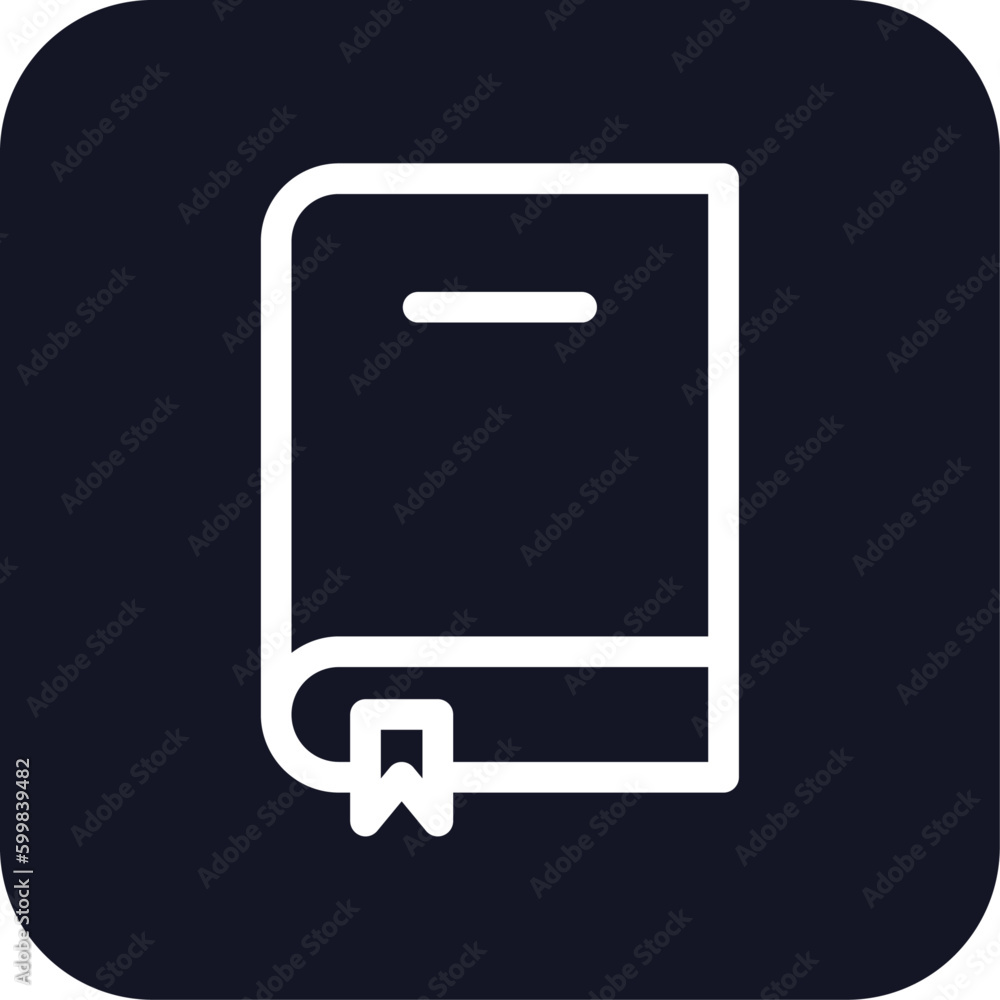 Dictionary education icon with black filled line outline style. line, reading, outline, publication, black, reader, publish, online. Vector Illustration Dictionary education icon with black filled line outline style. line, reading, outline, publication, black, reader, publish, online. Vector Illustration