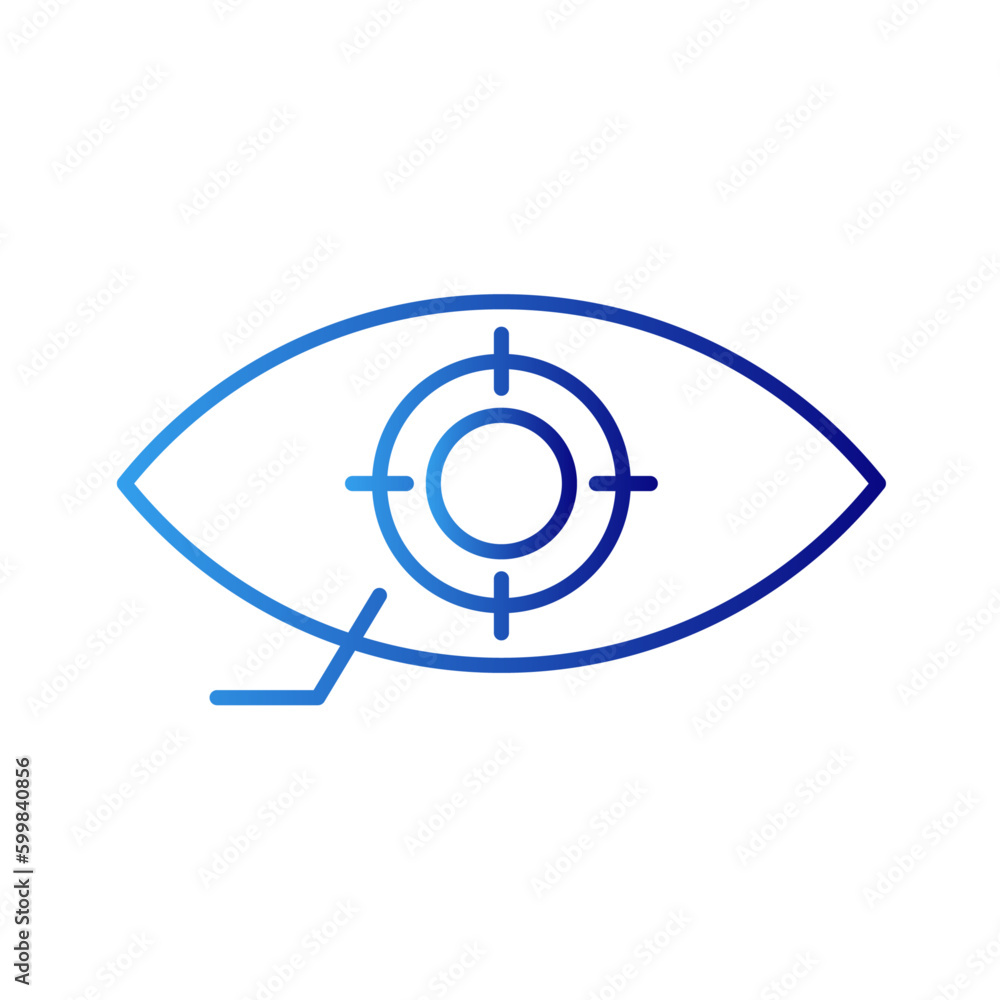 Bionic digital healthcare icon with blue gradient outline style. design, element, leg, concept, robotics, bio, collection. Vector Illustration Bionic digital healthcare icon with blue gradient outline style. design, element, leg, concept, robotics, bio, collection. Vector Illustration