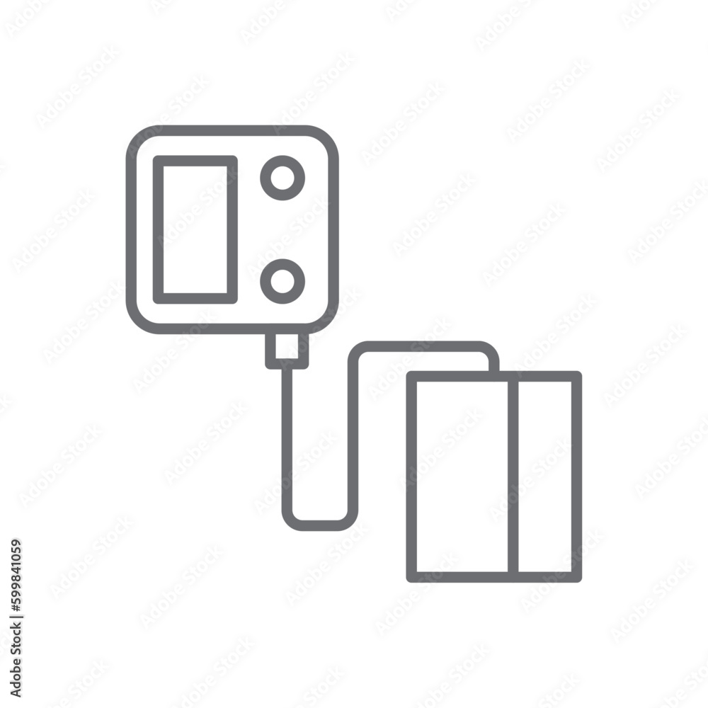YAY digital healthcare icon with black outline style. line, high, display, time, element, equipment, graph. Vector Illustration YAY digital healthcare icon with black outline style. line, high, display, time, element, equipment, graph. Vector Illustration
