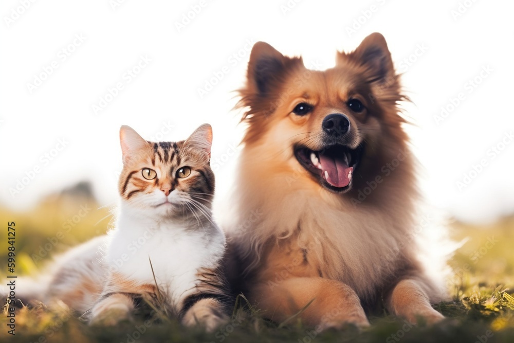 Obraz premium dog and cat -Ai