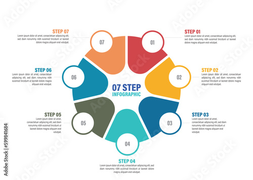 Pie chart with 2 to 10 steps. Colorful diagram collection with 2,3,4,5,6,7,8,9,10 sections or steps. Circle icons for infographic, UI, web design, business presentation. Vector illustration.