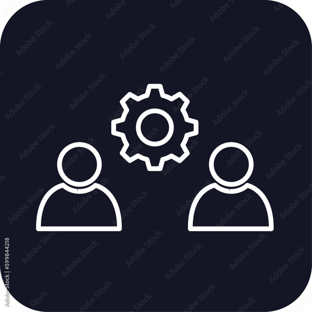 Coworker meeting icon with black filled line outline style. room, symbol, company, coworkers, corporate, presentation, remote. Vector Illustration Coworker meeting icon with black filled line outline style. room, symbol, company, coworkers, corporate, presentation, remote. Vector Illustration