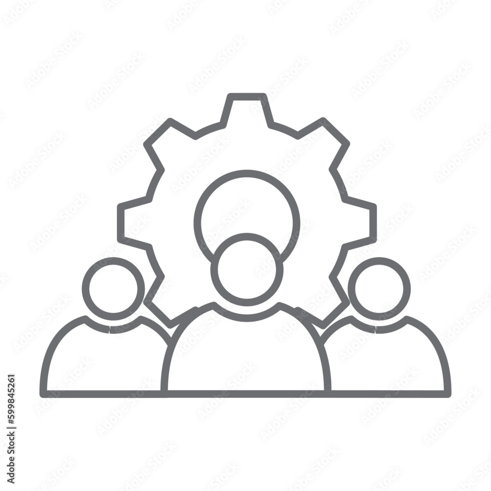 Team crisis management icon with black outline style. logo, handshake, hand, conference, strategy, idea, support. Vector Illustration Team crisis management icon with black outline style. logo, handshake, hand, conference, strategy, idea, support. Vector Illustration