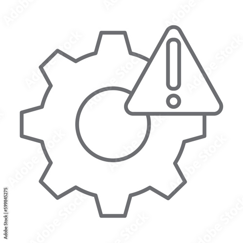 Wallpaper Mural Risk management crisis management icon with black outline style. market, success, sign, service, digital, planning, marketing. Vector Illustration Torontodigital.ca