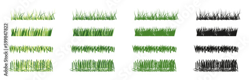 Spring or summer field lawn. Herbal background. Vector illustration. ESP 10.
