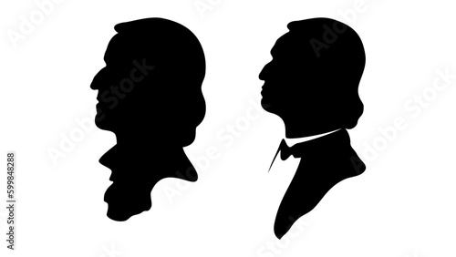 Frédéric Chopin silhouette photo