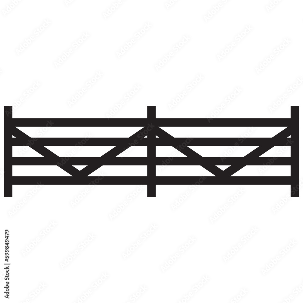 Obraz premium fence icon