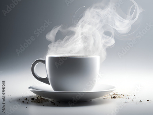 Cup of hot coffee, AI generated