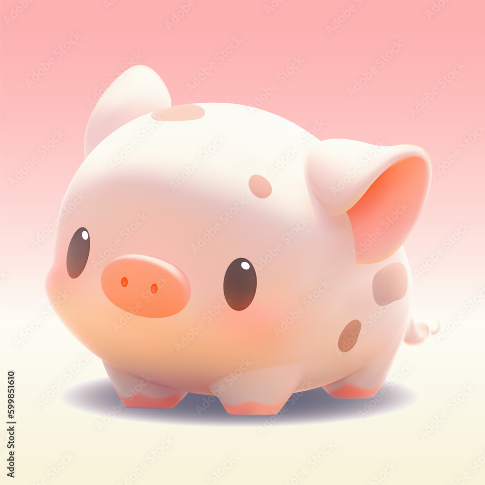 Cute mini pig with a kind smiling face and big eyes. Cute mini pig with a kind smiling face and big eyes.