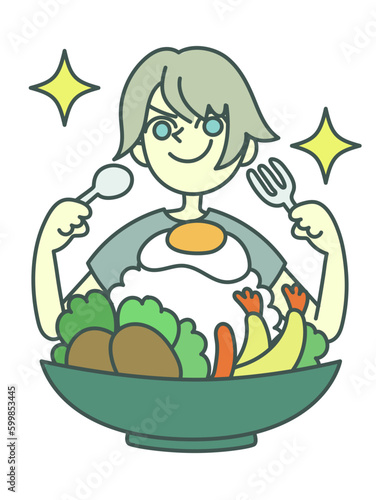 大食いする人