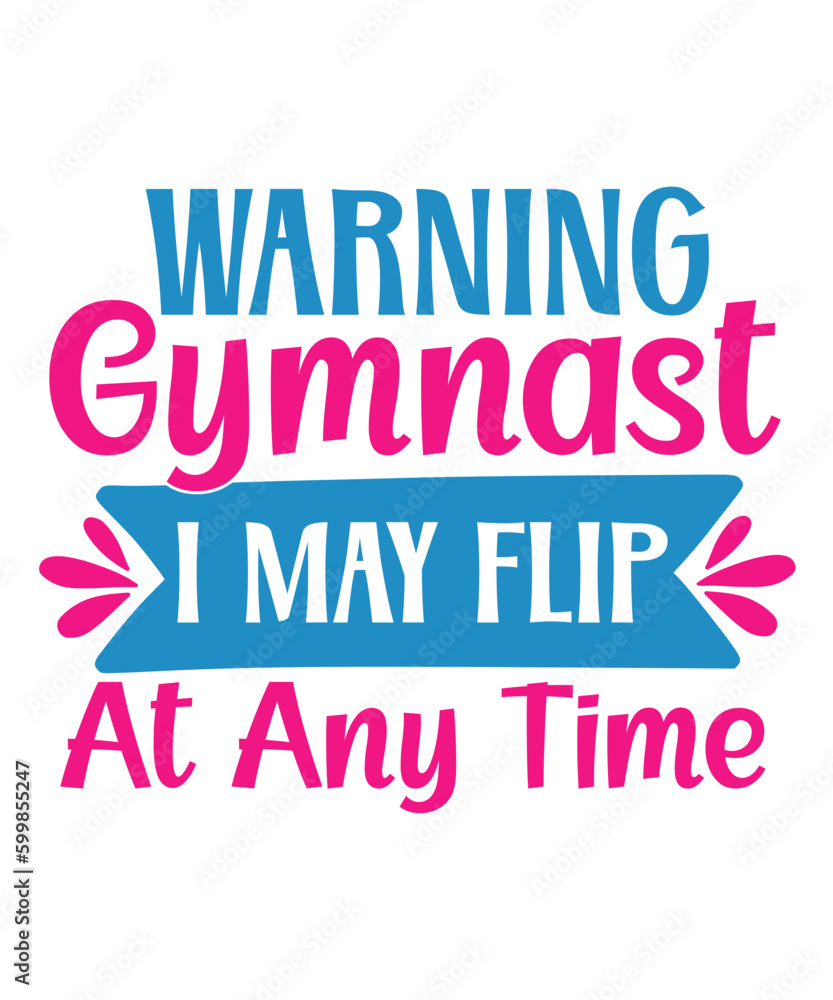 Gymnastics Day  vector typography design