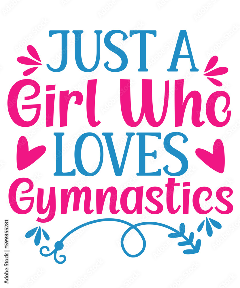 Gymnastics Day  vector typography design