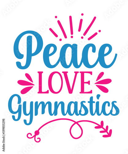 Gymnastics Day  vector typography design