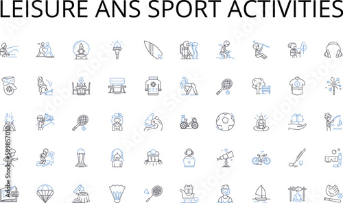Leisure ans sport activities line icons collection. Intelligence, Security, Analysis, Assessment, Report, Investigation, Surveillance vector and linear illustration. Information,Espionage