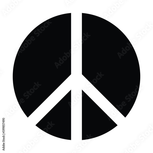 peace icon, pacifist vector, pacifism illustration