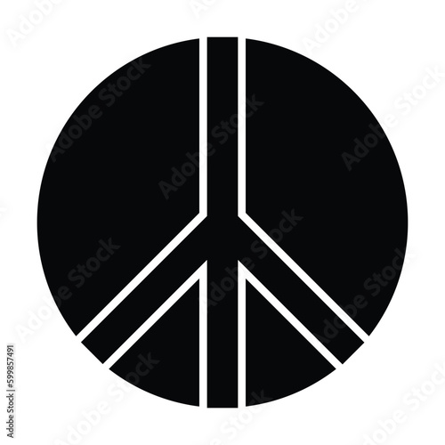 peace icon, pacifist vector, pacifism illustration