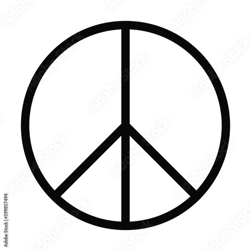 peace icon, pacifist vector, pacifism illustration