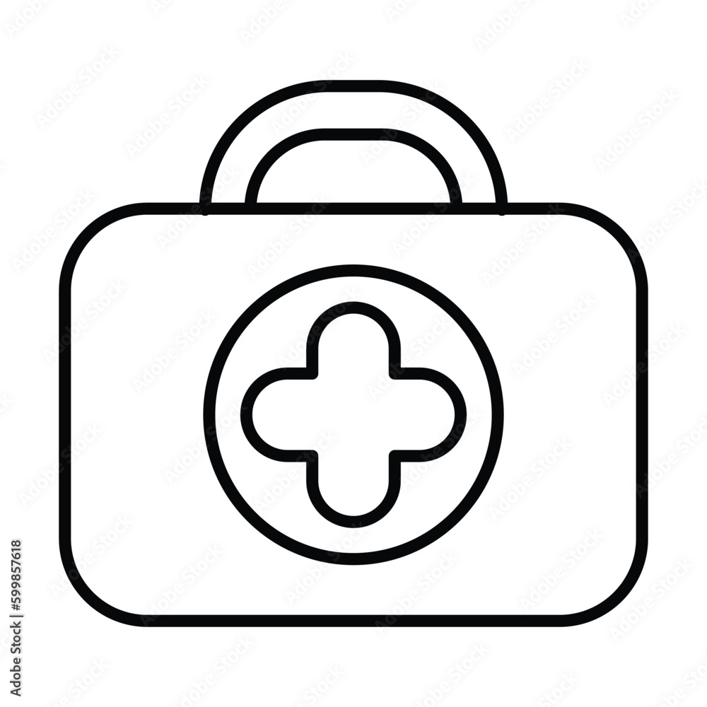 first aid kit icon, medicine vector, hospital illustration first aid kit icon, medicine vector, hospital illustration