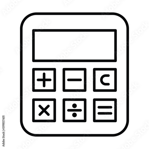 calculator icon, finance vector, equipment illustration