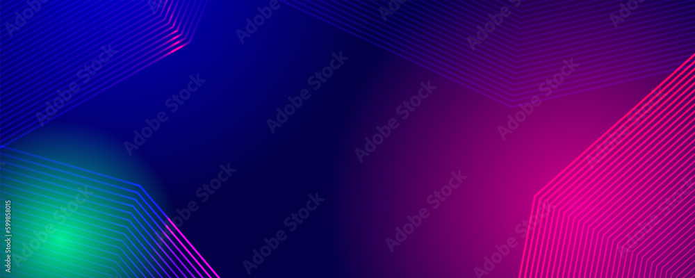 Obraz premium Vector smooth waves on dark background