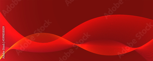 smooth wave red background lines © Muhammad Muhdi