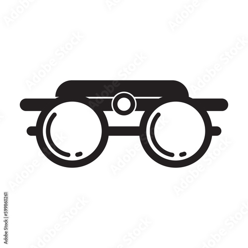 eye health test lens icon