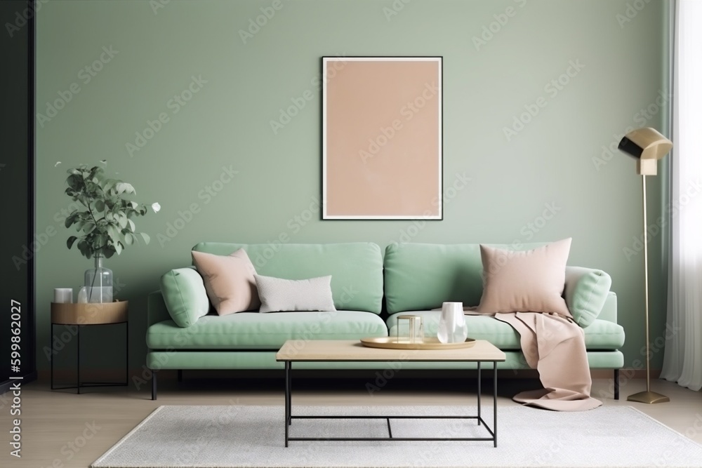 interior simple modern home three-dimensional furniture room cosy decor house comfortable indoor. Generative AI. interior simple modern home three-dimensional furniture room cosy decor house comfortable indoor. Generative AI.