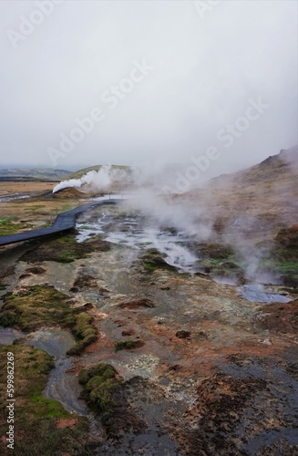 Hveradalir Geothermal Area, Islandia