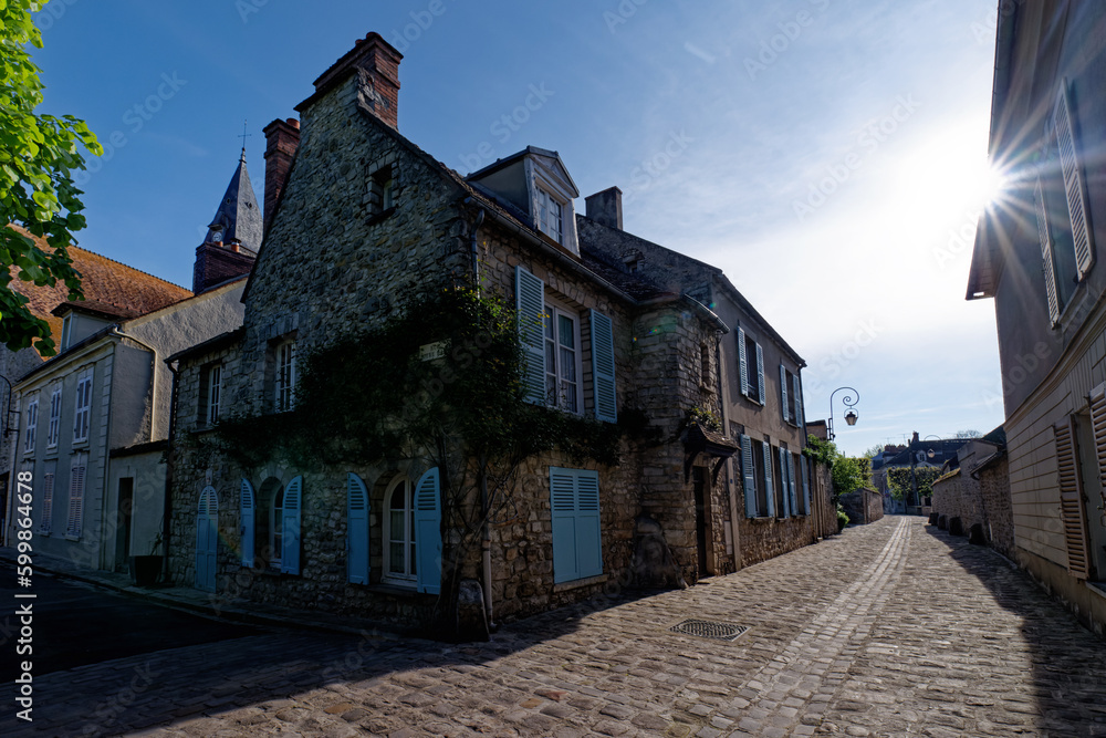 Notre Dame street in Millly-la-Forêt  village