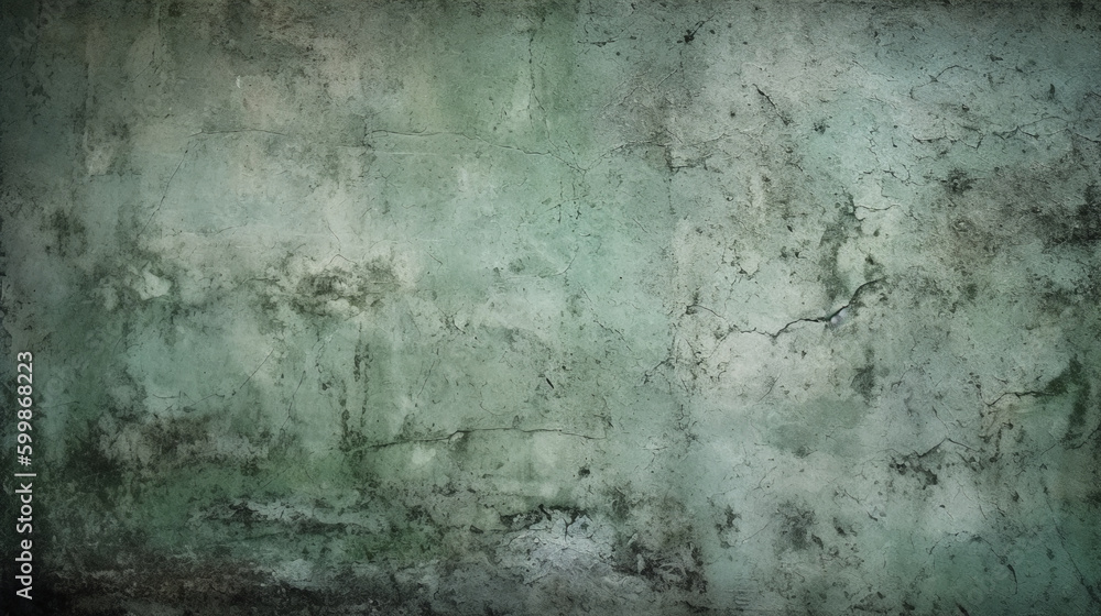 Green gray cement concrete texture, grunge rough old stain gray background, vintage backdrop studio design. AI generative