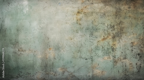 Green gray cement concrete texture, grunge rough old stain gray background, vintage backdrop studio design. AI generative © SANGHYUN