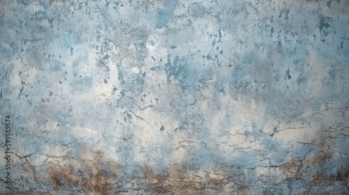 abstract grunge texture blue navy dark stucco wall background. AI generative © SANGHYUN